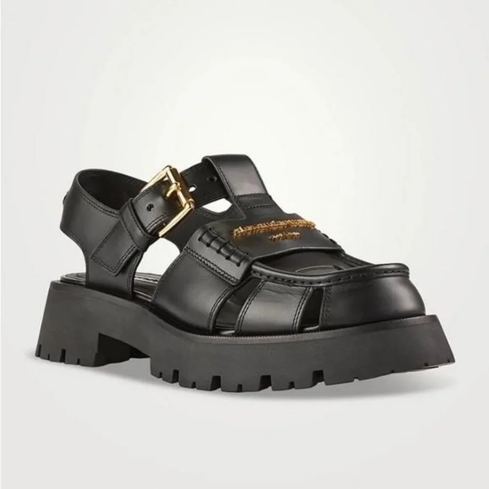 New Authentic Alexander Wang Carter Platform Fisherman Sandal (Women)